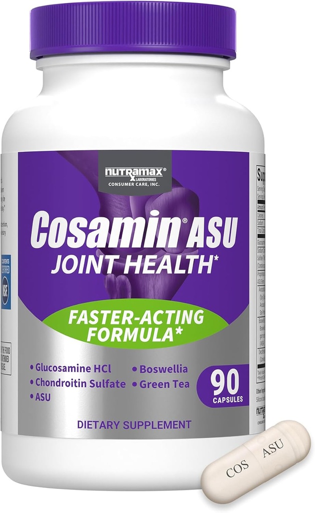 Cosamin Nutramax Laboratories ASU Joint Health Supplement with Glucosamín, Chondroitín & ASU for Men