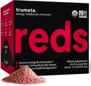 Superfood Reds Powder Packs - pre imunitnú podporu a pamäť Reds Superfood Powder Antioxidanty Polyfenoly Zmes s organickým Acai Berry, Goji Berry, granátové jablko - 14 Vrecká