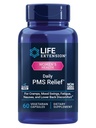 Life Extension Daily PMS Relief, Menstrual Comfort Supplement, PMS-Súvisiace kŕče, Lower Back diskomfort, Mood, Ginger, Horčík, B6, Gluten-Free, Non-GMO, 60 Kapsule