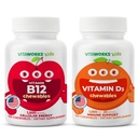 Deti Vitamín B12 Žuvačky + vitamín D3 1000 IU Žuvačky