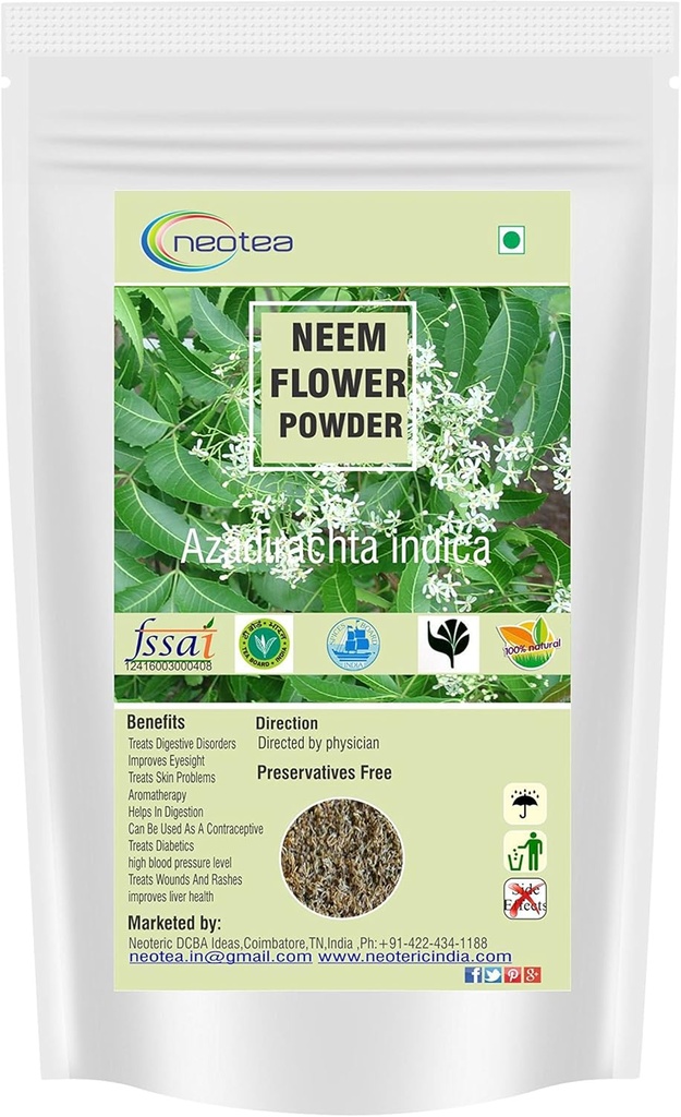 neotea Azadirachta Indica Neem Powder Veppam Poo 200 GM 