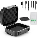 18 Pieces Set High Seal vodeodolné puzdro na sluchovú pomoc s extrahovateľným Sponge, Drop-Proof, Shock-Proof a Crush-Proof Storage Box, Sluchové pomôcky Príslušenstvo s čistiacimi súpravami