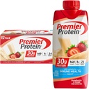 Premier Protein Shake, Jahody & Cream, 30g Protein, 11 fl oz, Balenie 12 (Backaging May Vary)