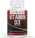 High-Potency Vitamín D 10 000 IU - Bone & Immune Suplements - Non-GMO vitamín D Softgels for Caldium Absorbtion & Wellness - 250 μg Cholekalciferol - 60 Softgels