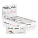 Wellcome Tart Cherry Vanilla Marine Collagen Protein Bar s Ashwagandha a L-Theanine - Adaptogénny Snack Bar - Dairy Free Health Bar for Functional Active Lifestyle (Pack of 12)