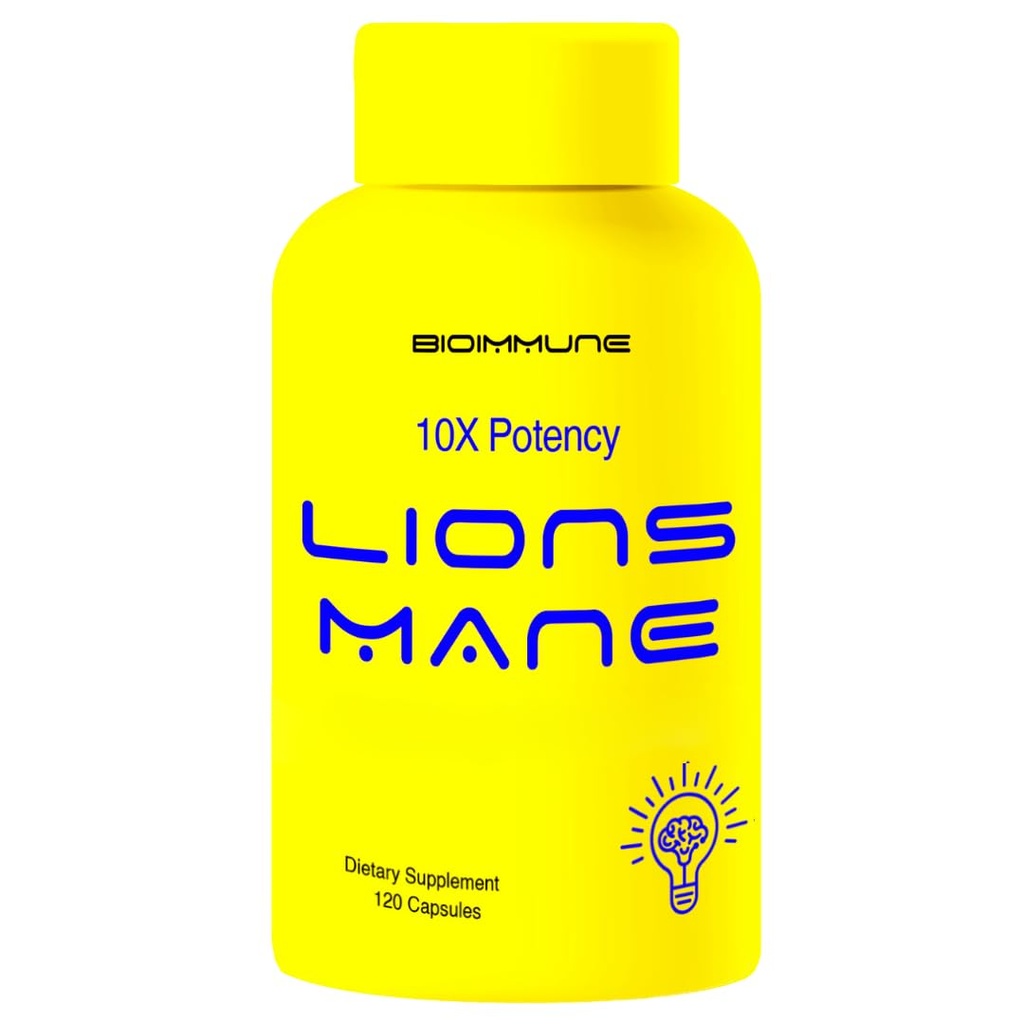 Organické Lions Mane Supplement Kapsule 120 Kapsule w/patent LitpronamTM Immune System Booster Nootropic Brain Support Mushroom Supplement. 10X extrakt Porovnateľný s 18000mg