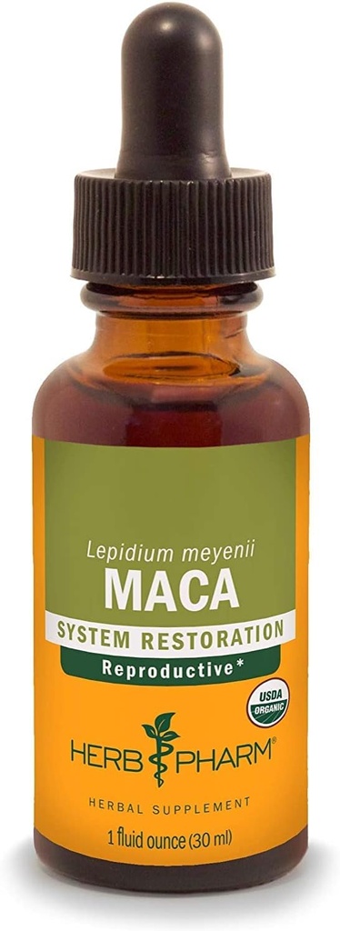 Herb Pharm Maca celý koreň, tekutý extrakt, 1.00 Fl Oz