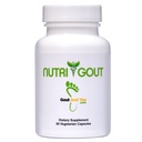 NutriGout Acid Uric Clease Supplement w/Turmeric, Zeler Seed, Hypromelain, Milk Thitle, Dandelion and Chanca Piedra, 60 Vegetariánskych kapsúl 500 mg Každá