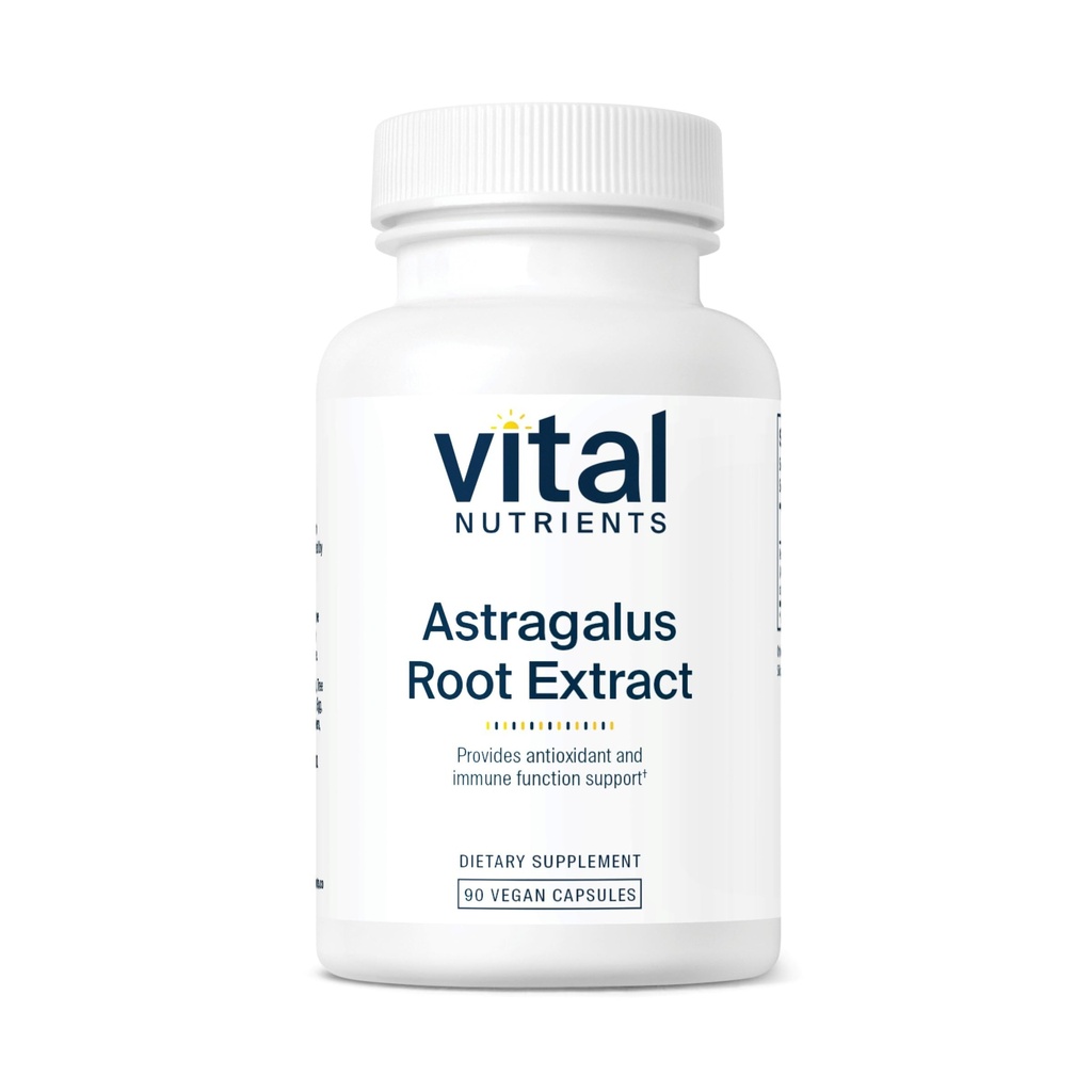 Vital Nutrients - Astragalus Root Extract - Vegan Formula - Bylinná podpora imunitného systému - 90 Vegetariánske kapsule na fľašu - 300 mg