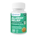 VELMATE Alergická úľava - Fexofenadín HCl 180 mg - Non-Drowsy Antihistaminika - 200 Počet tabliet