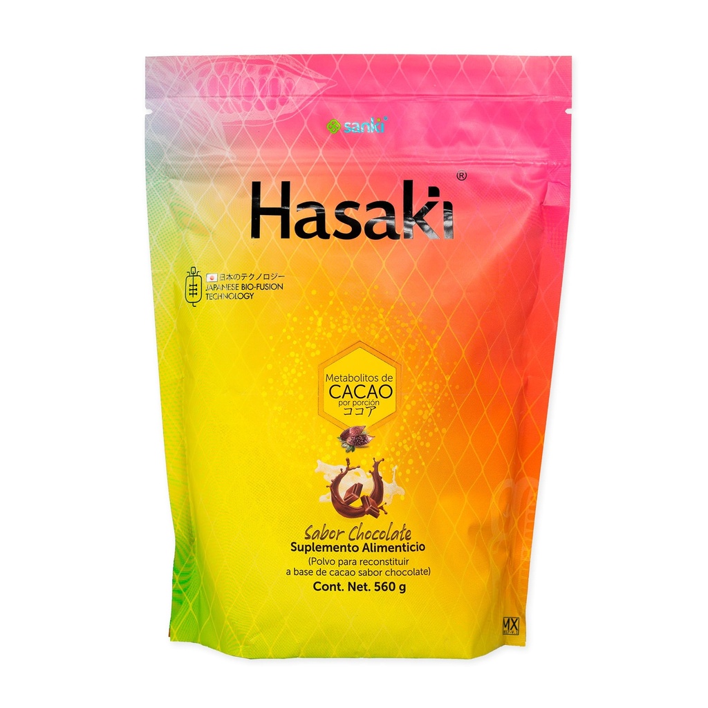 Global Chocolate Hasaki Dietary Supplements Powder je japonský pôvod produktu na ochranu zdravia a výživy Gut. Čistá hmotnosť 20 uncí (1,2 libry), 0,49 uncí proteínu na dávku
