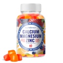 Vápnik Magnézium Zinok Supplement Gummies - s vitamínom D3 K2 Magnézium Glycinát - Orange Berry Ochutený Vegan bez cukru Chewable zadarmo pre mužov Ženy Deti