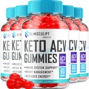 (5 balenia) Slimsculpt Keto ACV Chudnutie Gummy - Advanced Formula Slim Sculpt Keto plus ACV Gummies Apple Cider Ocogar Keto Slimsculpt ACV Gummies Dietary Supplement Reviews Muži (300 Gummies)