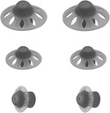 6Packs-Starkey sluchová pomôcka Domes Otvoriť Oticon sluchová pomôcka Domes Malé stredné 3 veľkosti Kompatibilné s Phonak Marvel & Paradise RIC BTE modely SDS 4.0-Čierny