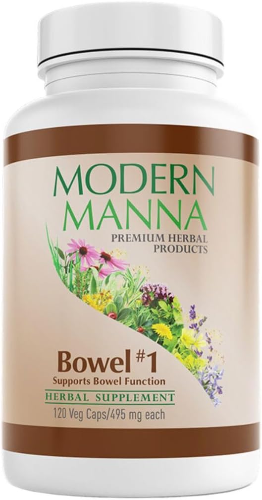 Bowel #1: Zápcha Relief Formula - Prírodné bylinné preháňadlo - Jemné, efektívne, žiadne nepriaznivé vedľajšie účinky - Reliéves Zápcha, plyn, a Bloating - Vegan (60-Day Supply, 120 Kapsule)