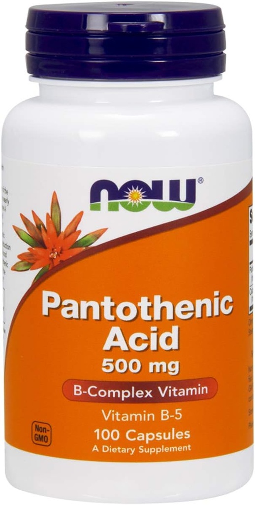 Teraz potraviny Kyselina pantoténová 500 mg, 100 kapsúl (balenie 2)