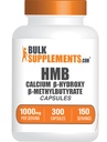 BulkSupplementments.com Kapsule HMB - ako kalcium HMB Supplement, Beta-Hydroxy Beta-metylbutyrát - bez lepidla, 2 kapsuly naserving (1000mg), 300 počet (Pack of 1)