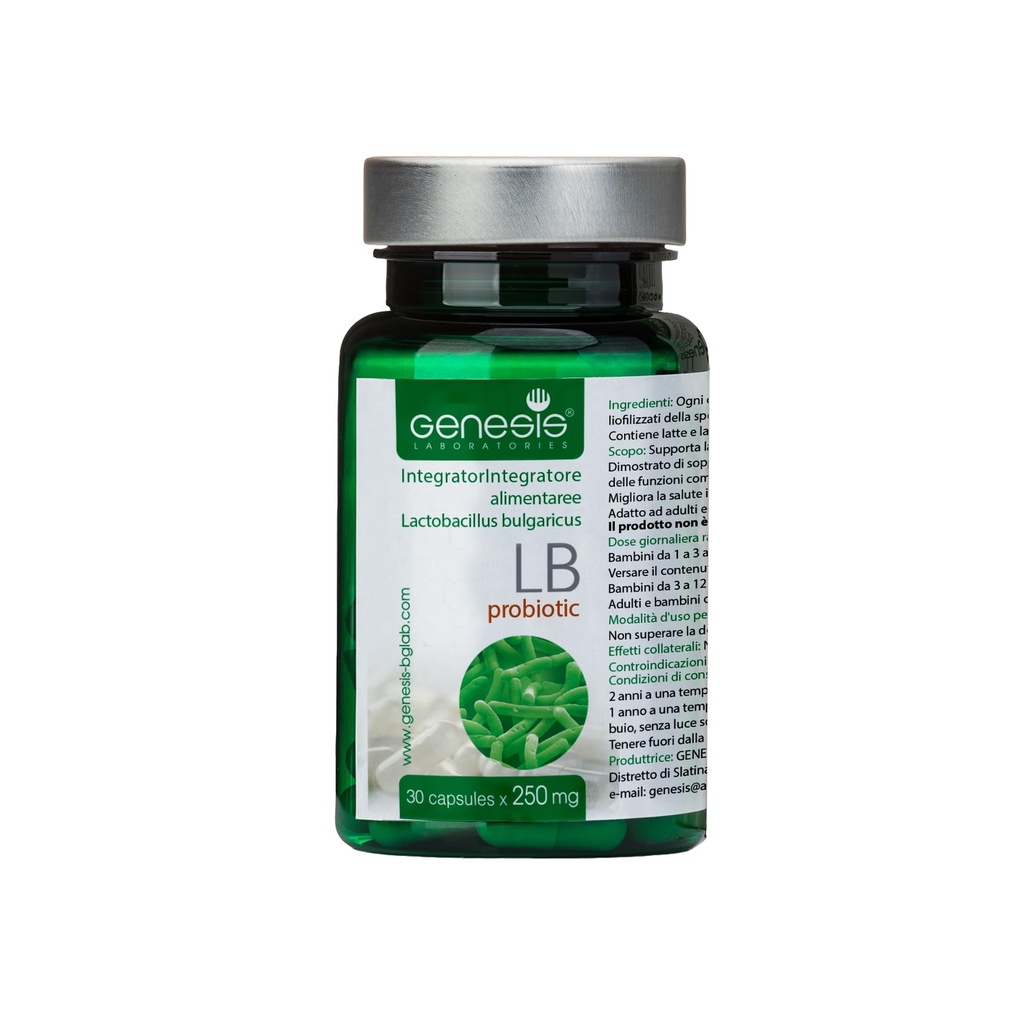 Probiotikum Lactobacillus Supplement 30 Kapsule s Lactobacillus Bulgaricus 250 mg Probiotikum Digestive Immune Support Gut Health Probiotiká pre trávenie Zdravie Anti Bloating