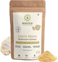RoOTED Active, Lion Mane Mushrom Extract Powder (Certifikovaný organický, 38% overený Beta Glucans