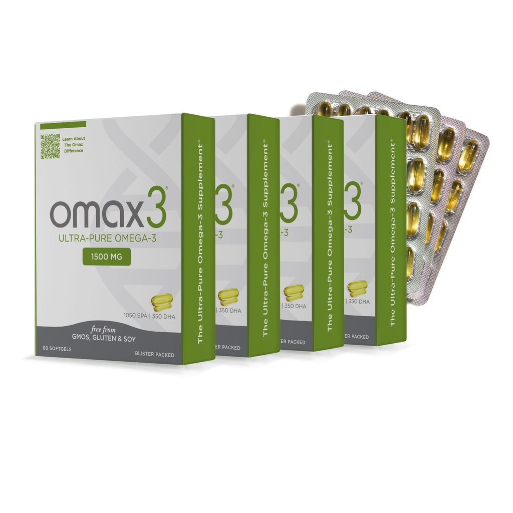 Omax3 Ultrapure Omega-3 Fish Oil Pills 