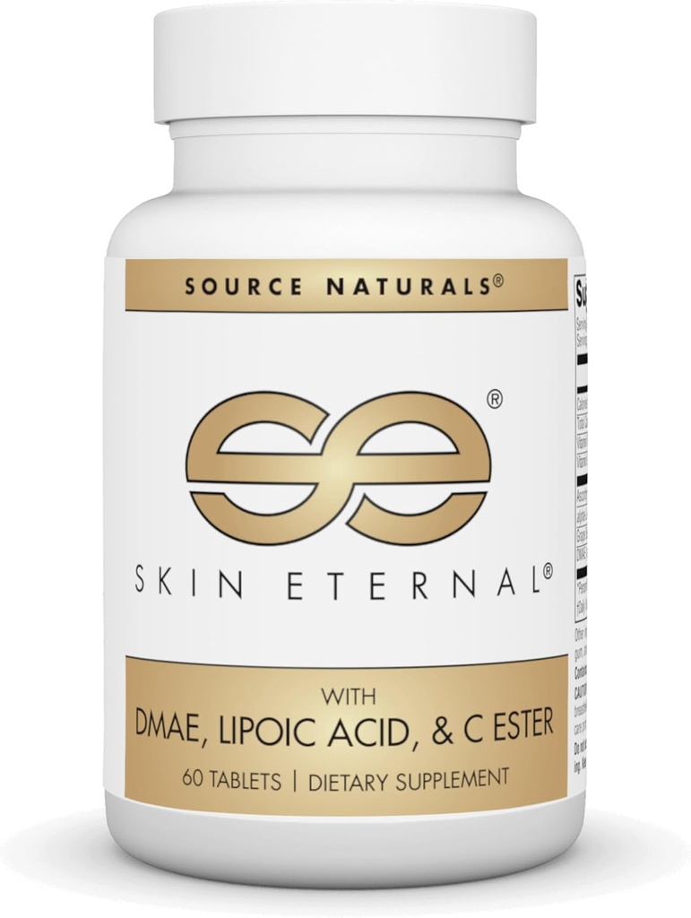 Zdroj Naturals Skin Eternal Tableta s DMAE, kyselina LIPOIC, & C Ester - 60 tabliet