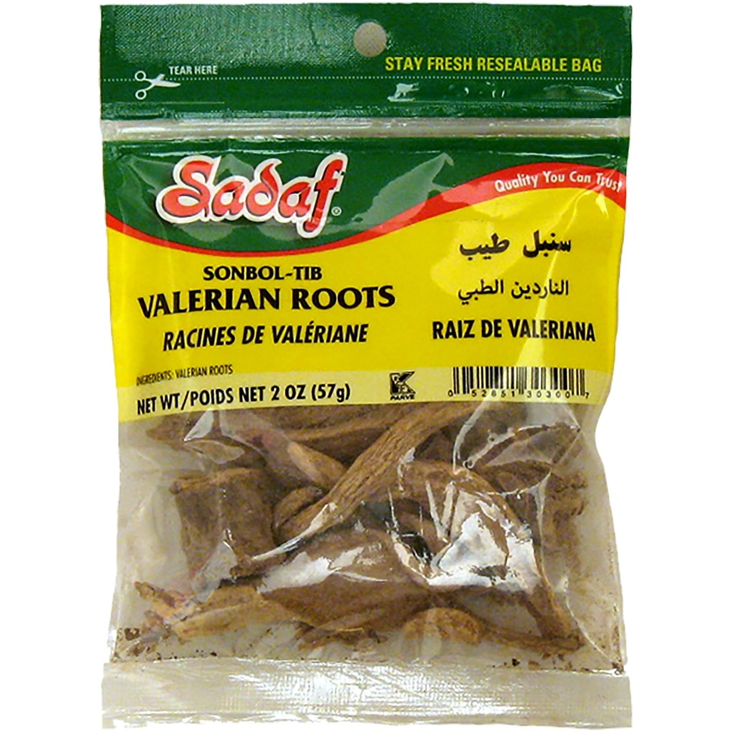 Sadaf Valerian Roots - Valerian Root Loose (Valerian officinalis) - Make Your Valerian Root Tea - 2 oz. Vrece