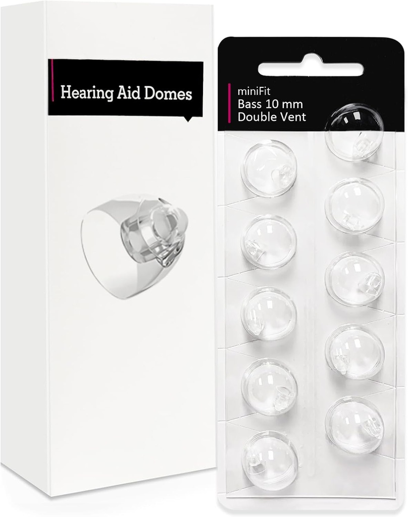 Dvojitý ventil 10mm-Pomoc na počúvanie Domes pre Oticon Minifik, Oticon sluchové pomôcky dodávky, Náhradné diely príslušenstvo Univerzálny Oticon Domes pre sluchové pomôcky Čistenie Kits (10 ks)