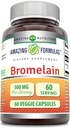 Amazing Formules Bromelain 500mg 2400 GDU, 60 Veggie Capsules 
