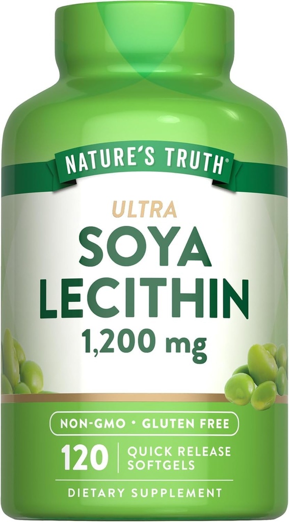 Prírodná pravda Ultra Soya Lecithin 1200 mg, 120 grófov (Pack of 1)