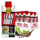 Labrada Lean Body Ready-to-Drink Chocolate Protein Shake, 40g Protein, Wheey Blend, 0 Sugar, Gluten Free, 22 Vitamíny a minerály, (Recyklovateľný kartón a vrece - balenie po 12) LABRADA