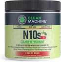 CLEAN MACHINE N10s Rastlinné-založené pred tréningu prášok - Vegan Energy Supplement with 3 Clinically tested Patented Ingredients for Muscle Size, Strength, Pumpa & Endurance - Non-GMO, 30 Servings