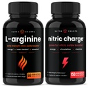 NutraChamps L-arginín Kapsule a Nitric Charge Kapsule 2 Balenie Bundle