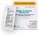 Glóbus (25 balenia Triple Antibiotic Ointment Single Paket, Prvá pomoc Kit pre menšie škrabance, rany, rezy, a popáleniny, zabraňuje infekcii, aktívne zložky v porovnaní s vedúcim značky, cestovná veľkosť, 0,9g