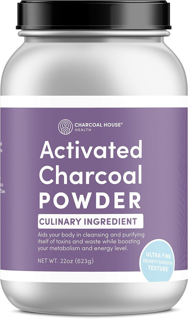 Ultra FINE Coconut Activated Charcoal Powder - Kulinárske a kozmetické aplikácie, Velvety Smooth Texture pre smoothies, Zmrzlinové krémy, Cestoviny, Mydlá, Ultra Fine pre mäkké úpravy, No Grit!