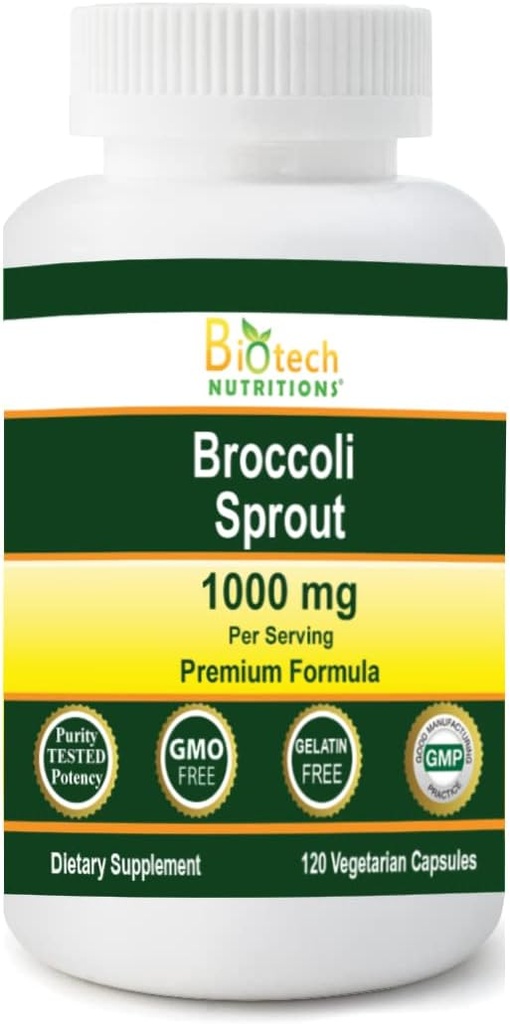 Brokolica Sprout 1000 mg Slúži 120 Rastlinných kapsúl