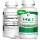 Nervala - Alpha Kyselina lipoová 600 mg - ALA Supplement Antioxidant pre Nerve, Energy & Circulation Support- Extra sila s Benfotiamín - Made in USA, Lab Tested - 30 Kapsule, 1 mesiac dodávky