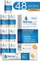 NormaLyte perorálne rehydratačné soli-48 tyčinky balenia (Výnosy 500ml v balení)-Orange