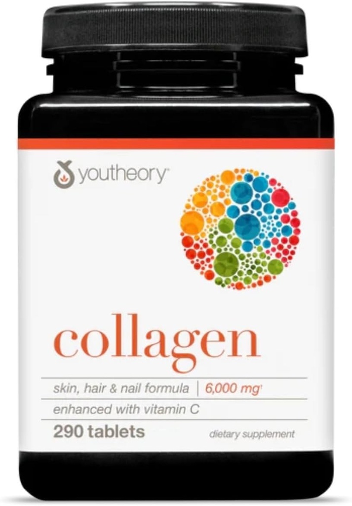 Teoretický kolagén, w/ vitamín C - 290 tabliet - balenie po 1