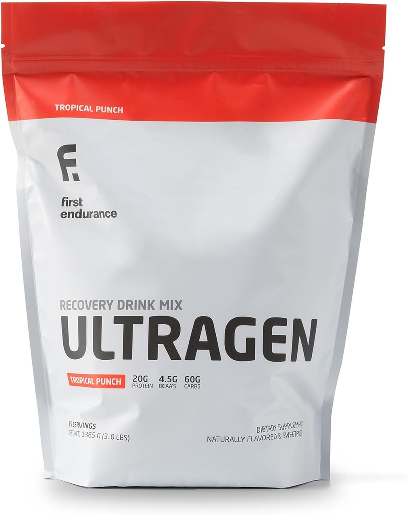First Endurance Ultragen Cvičenie Recovery Drink Powder, Protein Mix, Boosts Energy, Zrýchlenie zotavenie