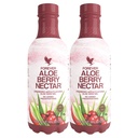 Forever Living - Aloe Berry Nectar - 90,7% Pure Aloe Vera Gel s brusnicami a jablkami - bez konzervačných látok - 1L (balenie 2)