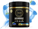 Pre Cvičenie prášok Modrá Malinová Performance Blend- Energy s kofeínom, L-Citrulín, Beta Alaline, Himalájska ružová soľ - žiadne umelé farbivá (30 slúži)