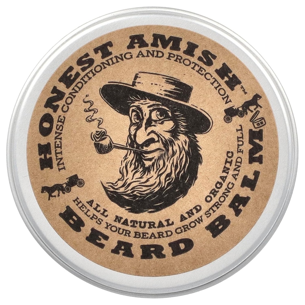 Čestný amišský bradový balzamový kondicionér - vyrobený len z prírodných a organických zložiek - 2 Ounce Tin