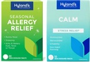 Bundle of Hyland's Indoor and Outdoor, Non Drowsy Seasonal Allergy Relief Tablety 60 CT a upokojujúce tablety, Prírodná úľava úzkosti, nervozita, Stres, a podráždenosť 50 CT