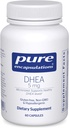 Pure Encapsulations DHEA 5 mg - Imunitná podpora a hormonálna rovnováha* - Mikronizovaná DHEA - Gluten Free & Vegan - 60 kapsúl