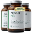 ALGAECAL Organic Red Algae kalcium doplnok pre kostnú hustotu a silu, vitamín K2 MK7 (100 mg), vitamín D3 (1600 IU), horčík (350 mg) a stopové minerály, ľahko sa prehĺtajú, 120 Veggie Caps