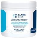 Klaire Labs SFI Health VitaSpectrum Powder - Detský multivitamín/Mineral s 23 Essential Nutrients in Berry-Pomegranate for Kids, No Copper, Iron, Gluten or Casein (30 Servings, 171 Grams)