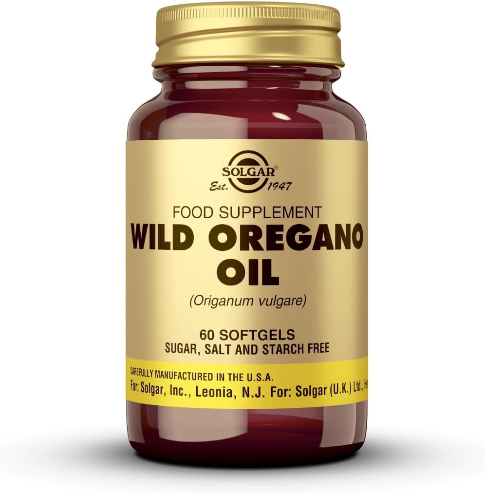 Solgar Wild Oregano Oil, 60 Softgels - Concentration - Immune Support - Non GMO, Gluten Free, Dairy Free - 60 Servings