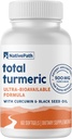 NativePath Turmeric Curcumin s olejom z čiernych semien - Advanced Antioxidant a spoločná podpora doplnok - Premium Turmeric Softgels s vylepšenou vysokou absorpciou, non-GMO & Gluten-free, 60 Softgels