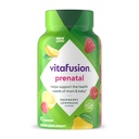 vitafúzia prenatal Gummy vitamíny, malinová citrónová príchuť, prenatálne vitamínové doplnky pre ženy s folátom a DHA, 45 day Supply, 90 grófov