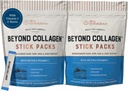 Živé Vedomé Beyond Collagen Peptides prášok Neochutené Pakety-Hydrolyzed Kolagén prášok Hair kože nechty a spoločná podpora- Multi Typ kolagén Doplnky pre ženy a mužov 30 Balenie (2ks)